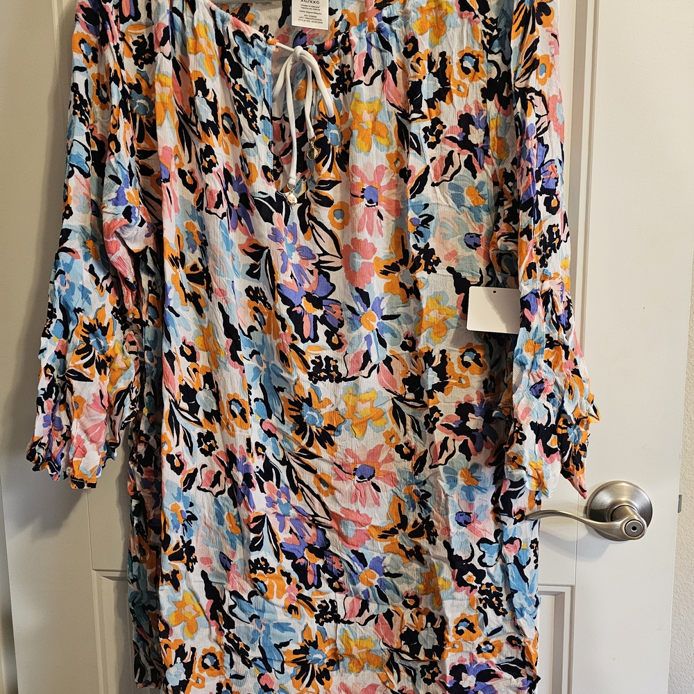 Floral Multicolor Women's Coverup